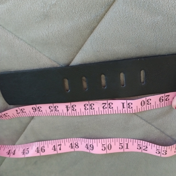 Kenneth Cole Reaction Black Belt w Silver tone Buckle M - Picture 5 of 7